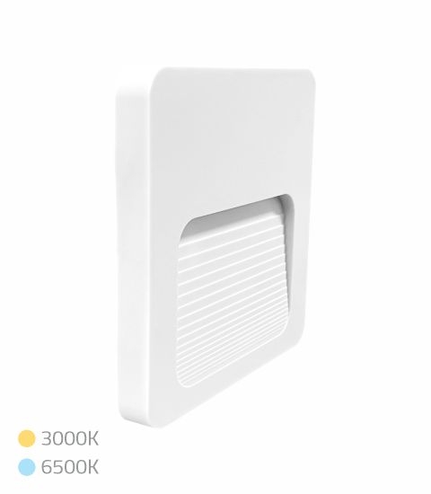 BALIZADOR DE PAREDE 2W BRANCO