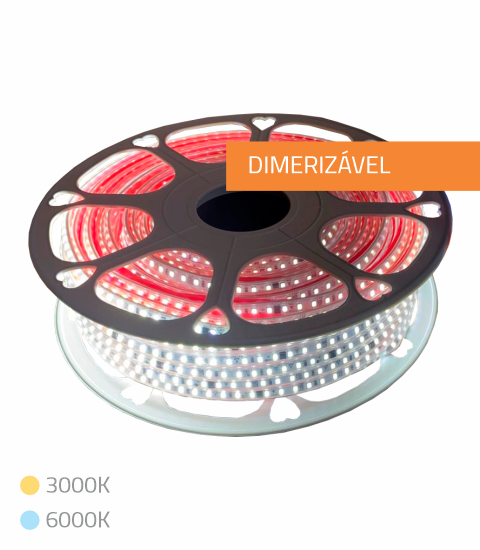 FITA DIRETA 127V // 220V 10W/m DIMERIZÁVEL 50M