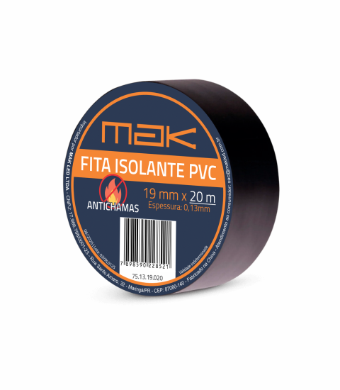 FITA ISOLANTE PVC ANTICHAMAS