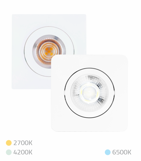 SPOT LED PC QUADRADO 5W